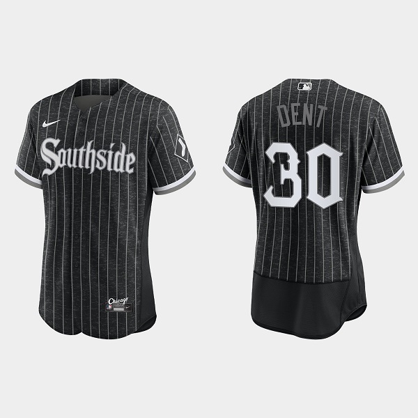 Men's Chicago White Sox #30 Bucky Dent 2021 City Connect Flex Base Stitched Jersey Men's Chicago White Sox #30 Bucky Dent 2021 City Connect Flex Base Stitched Jersey